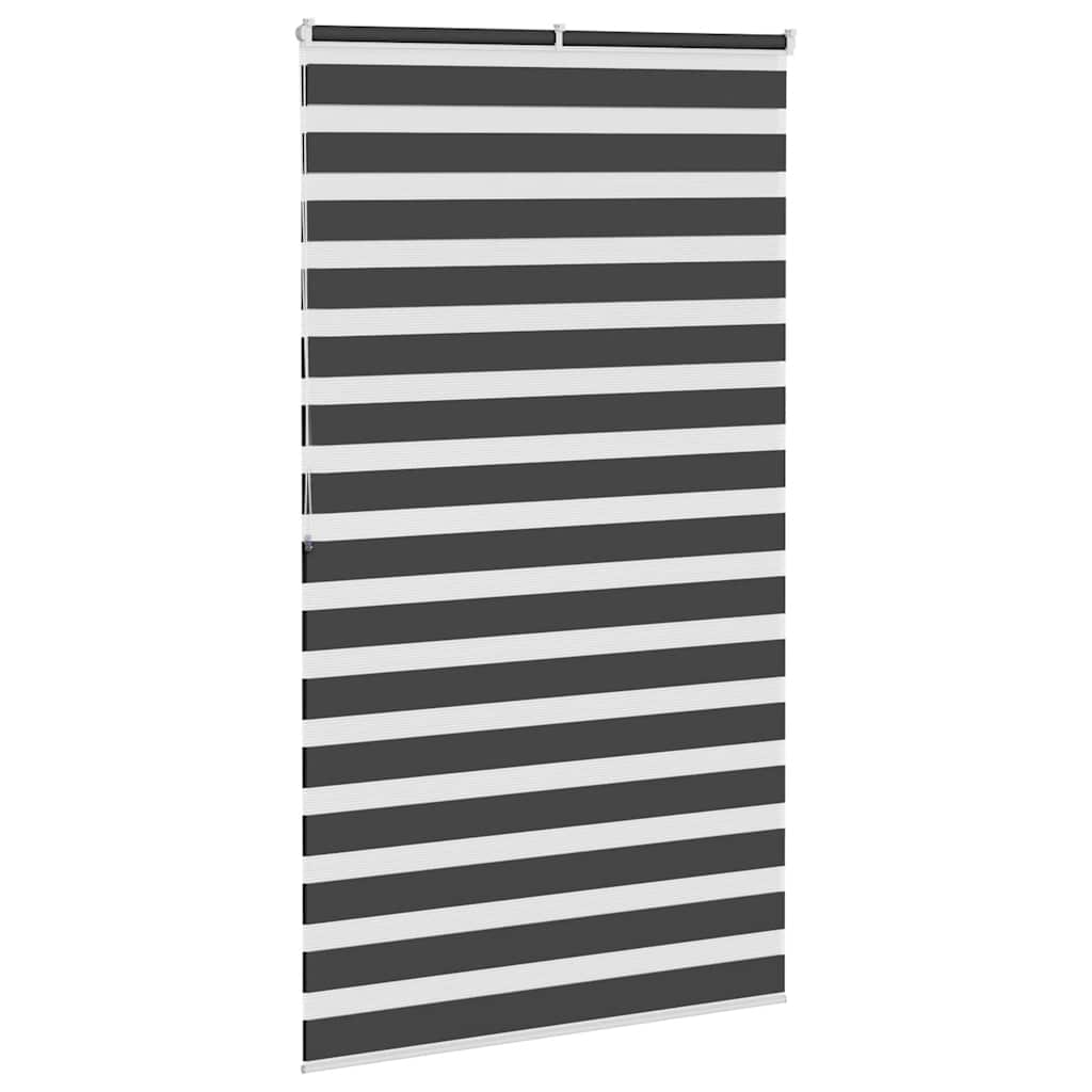 Store zèbre noir 120x200 cm largeur du tissu 115,9 cm polyester