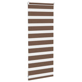 Store zèbre marron 55x100 cm largeur du tissu 50,9 cm polyester