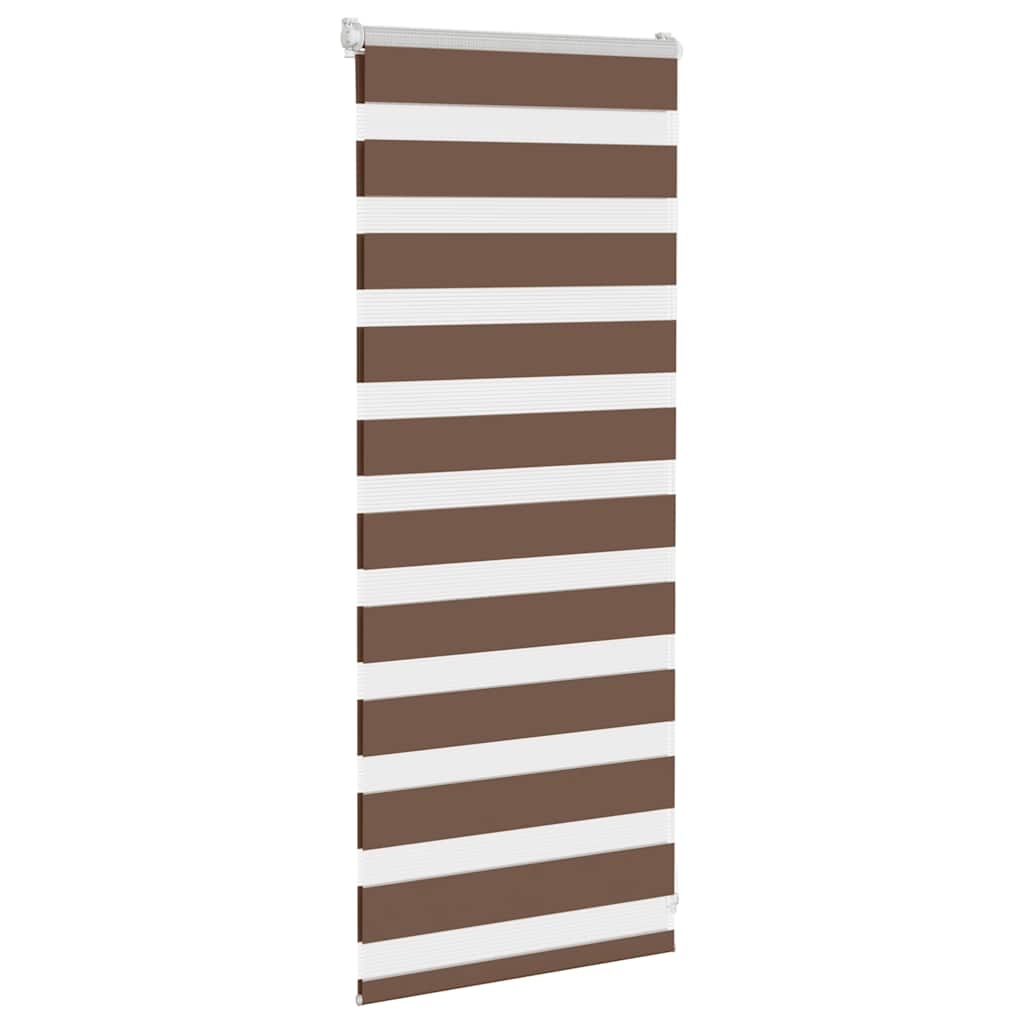 Store zèbre marron 60x100 cm largeur du tissu 55,9 cm polyester