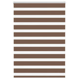 Store zèbre marron 95x100 cm largeur du tissu 90,9 cm polyester