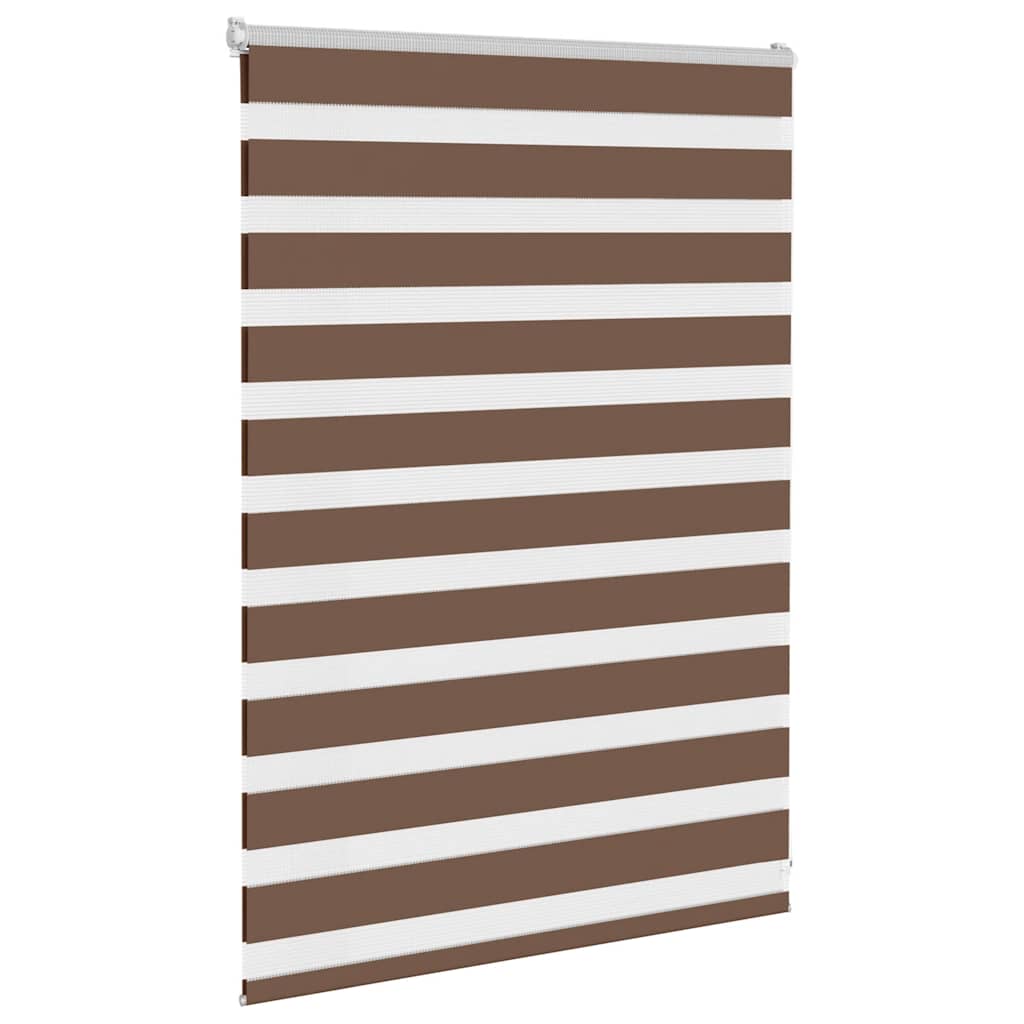 Store zèbre marron 95x100 cm largeur du tissu 90,9 cm polyester