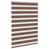 Store zèbre marron 95x100 cm largeur du tissu 90,9 cm polyester