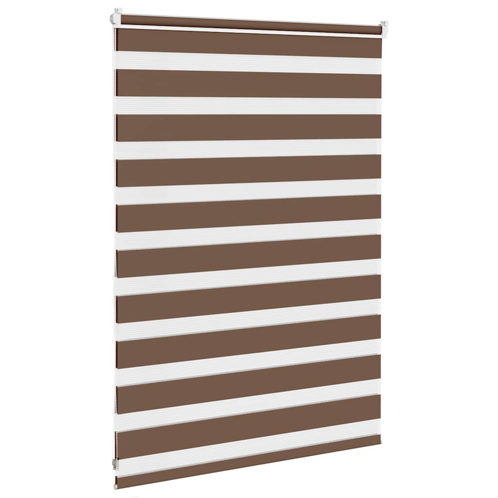 Store zèbre marron 95x100 cm largeur du tissu 90,9 cm polyester