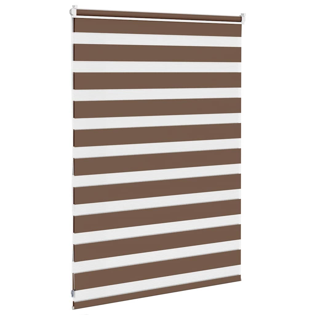 Store zèbre marron 100x100 cm largeur du tissu 95,9cm polyester