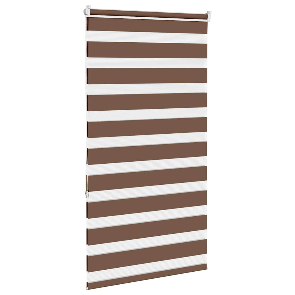 Store zèbre marron 70x150 cm largeur du tissu 65,9 cm polyester