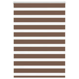 Store zèbre marron 95x150 cm largeur du tissu 90,9 cm polyester