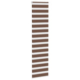 Store zèbre marron 60x200 cm largeur du tissu 55,9 cm polyester