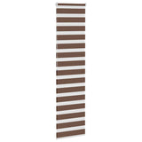 Store zèbre marron 65x200 cm largeur du tissu 60,9 cm polyester