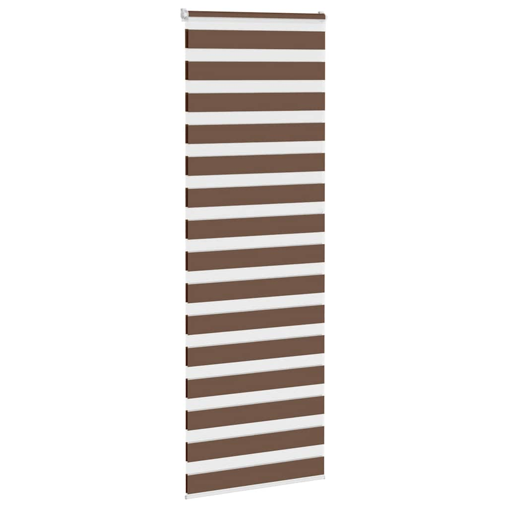 Store zèbre marron 85x200 cm largeur du tissu 80,9 cm polyester