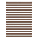 Store zèbre marron 165x200cm largeur du tissu 160,9cm polyester