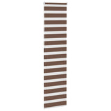 Store zèbre marron 55x230 cm largeur du tissu 50,9 cm polyester