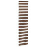 Store zèbre marron 60x230 cm largeur du tissu 55,9 cm polyester