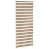 Store zèbre marron sable largeur du tissu 100,9 cm polyester