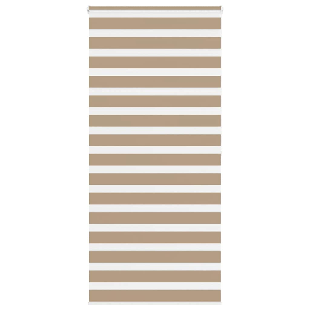 Sand brown zebra blind fabric width 110.9 cm polyester