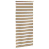 Store zèbre marron sable largeur du tissu 110,9 cm polyester