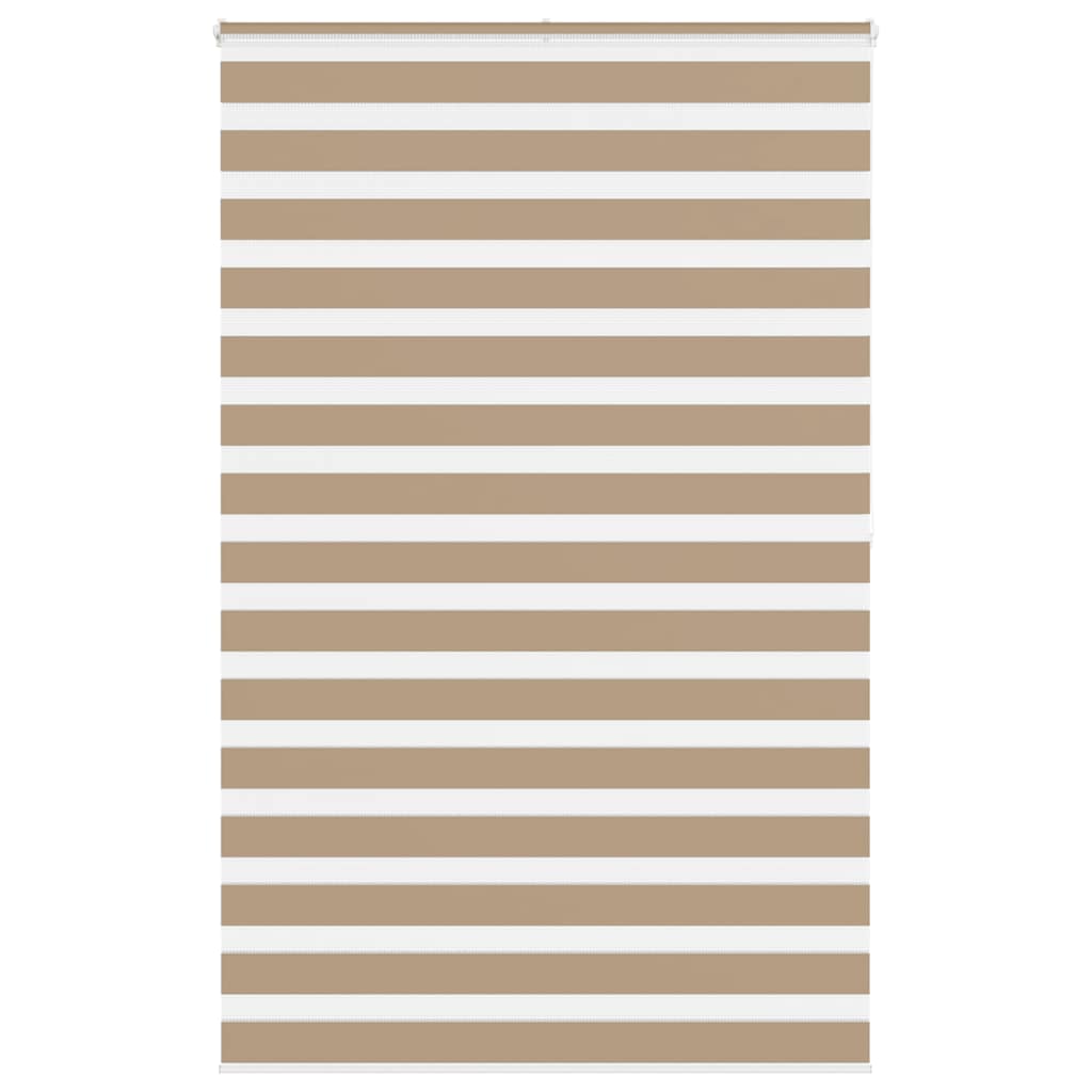 Sand brown zebra blind fabric width 140.9 cm polyester