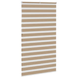 Store zèbre marron sable largeur du tissu 125,9cm polyester