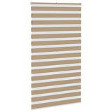 Store zèbre marron sable largeur du tissu 130,9 cm polyester