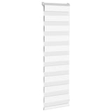 Store zèbre blanc 40x100 cm largeur du tissu 35,9 cm polyester