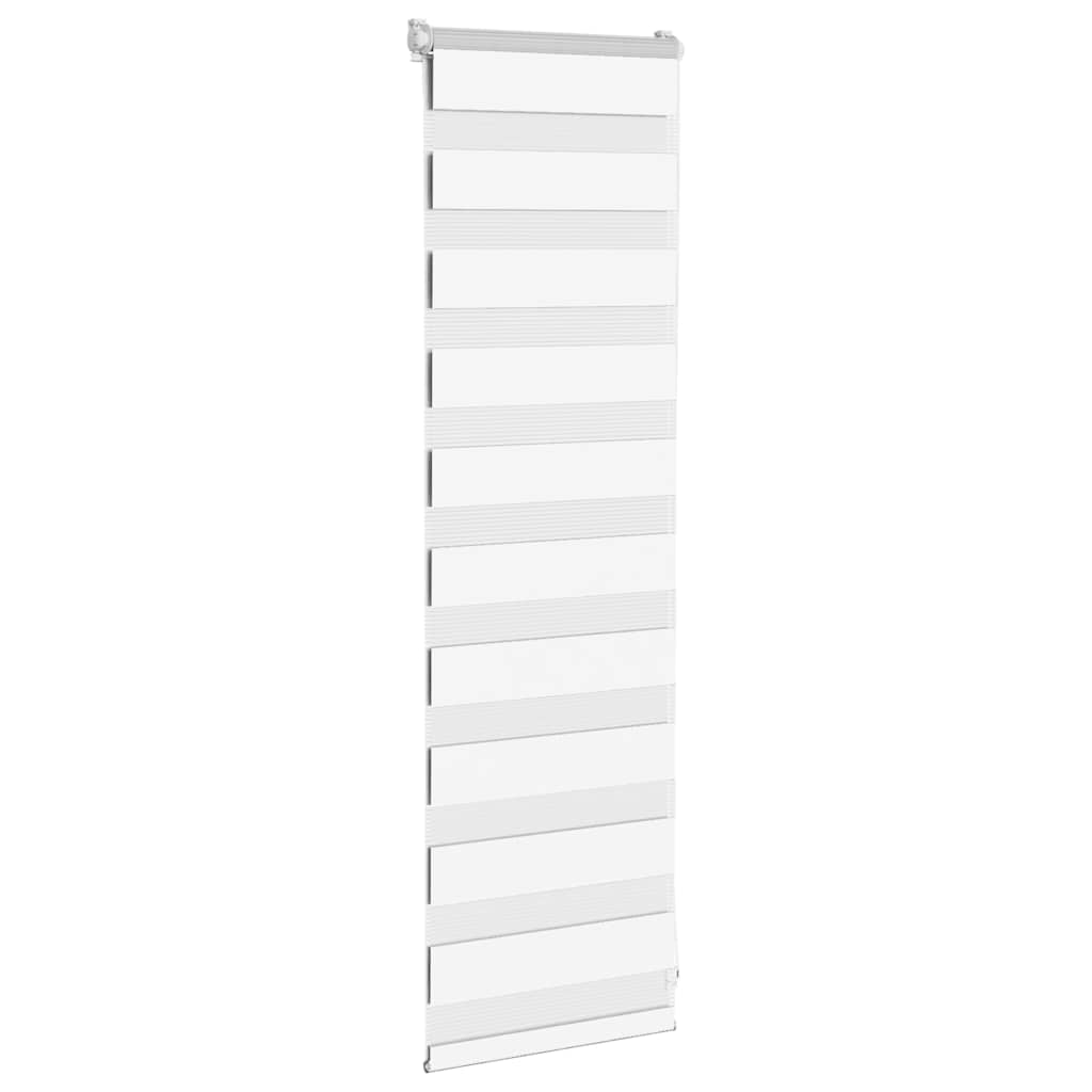 Store zèbre blanc 50x100 cm largeur du tissu 45,9 cm polyester