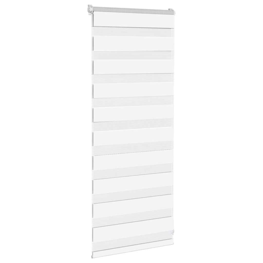 Store zèbre blanc 60x100 cm largeur du tissu 55,9 cm polyester