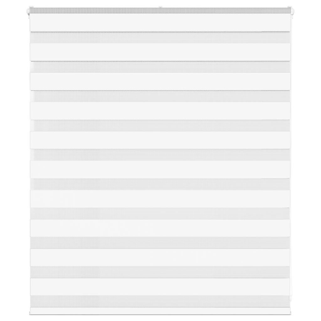 White zebra blind 125x100 cm fabric width 120.9cm polyester