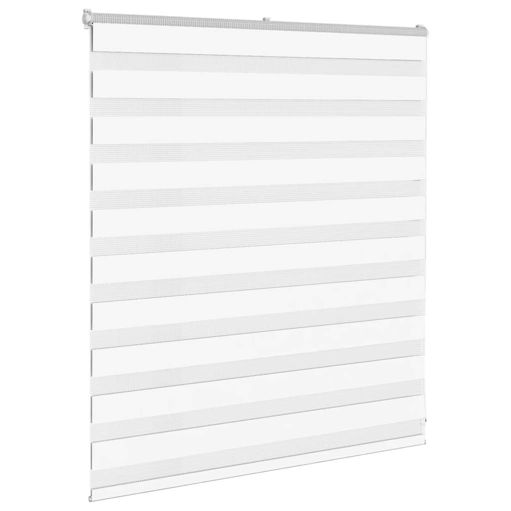 White zebra blind 125x100 cm fabric width 120.9cm polyester