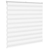 White zebra blind 140x100 cm fabric width 135.9cm polyester