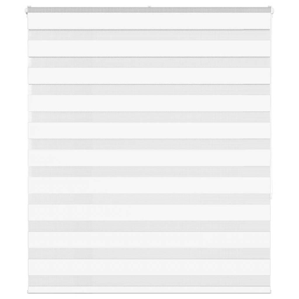 White zebra blind 130x150 cm fabric width 125.9cm polyester