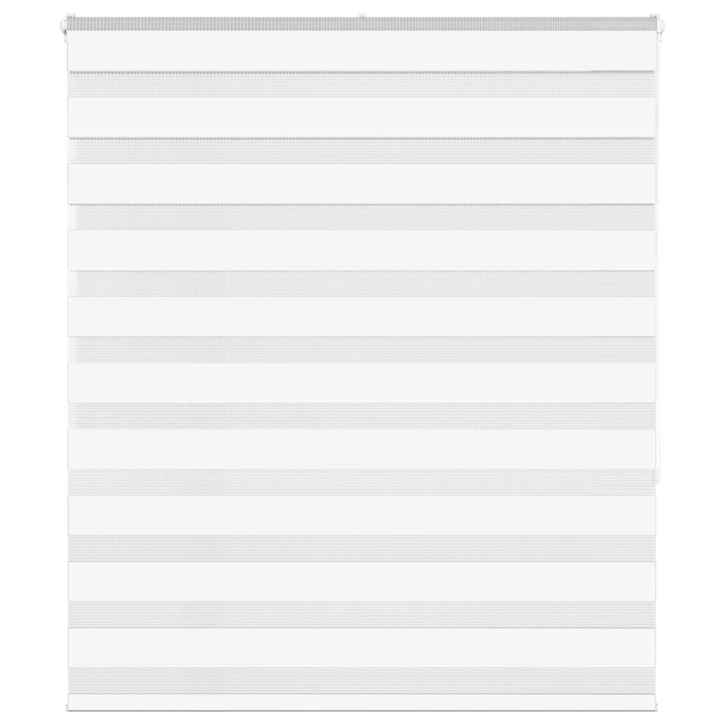 White zebra blind 135x150 cm fabric width 130.9cm polyester