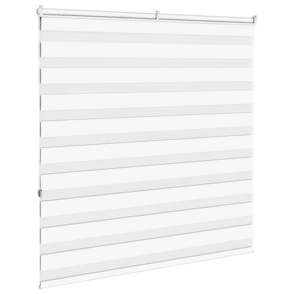 White zebra blind 140x150 cm fabric width 135.9cm polyester