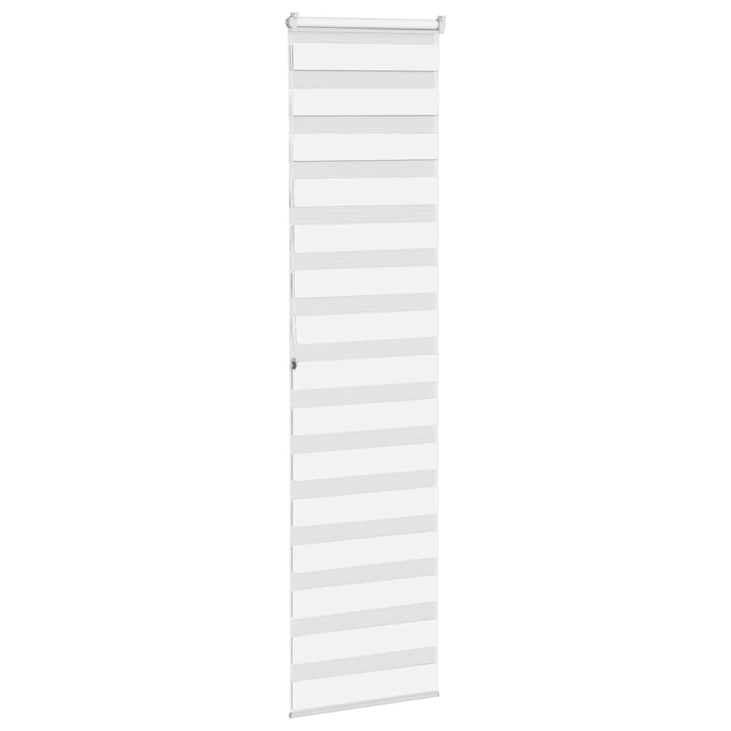 Store zèbre blanc 55x200 cm largeur du tissu 50,9 cm polyester