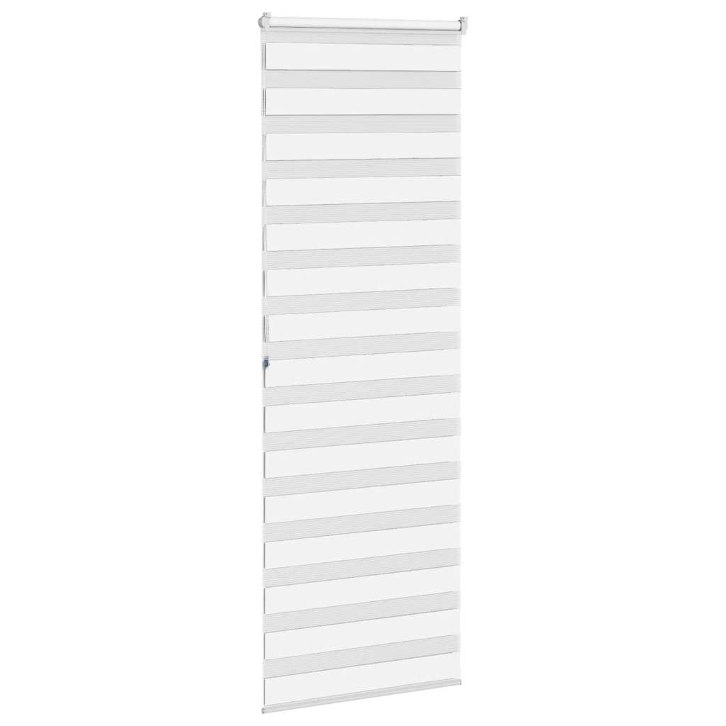 Store zèbre blanc 75x200 cm largeur du tissu 70,9 cm polyester