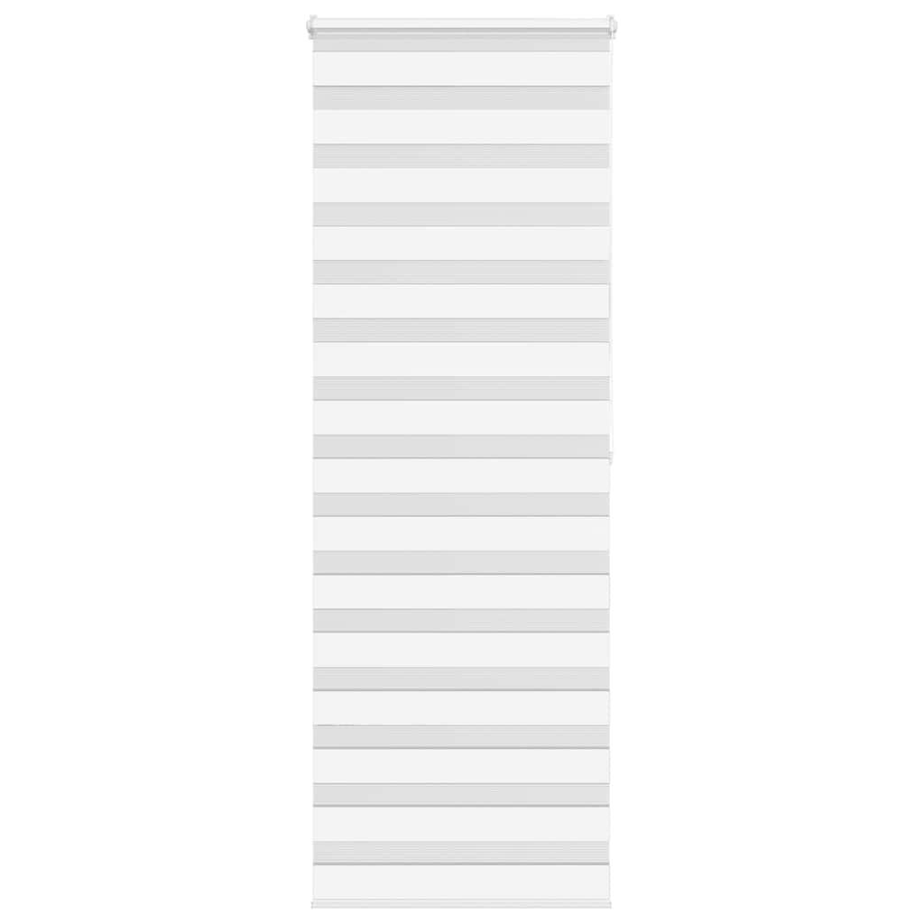 Store zèbre blanc 90x200 cm largeur du tissu 85,9 cm polyester