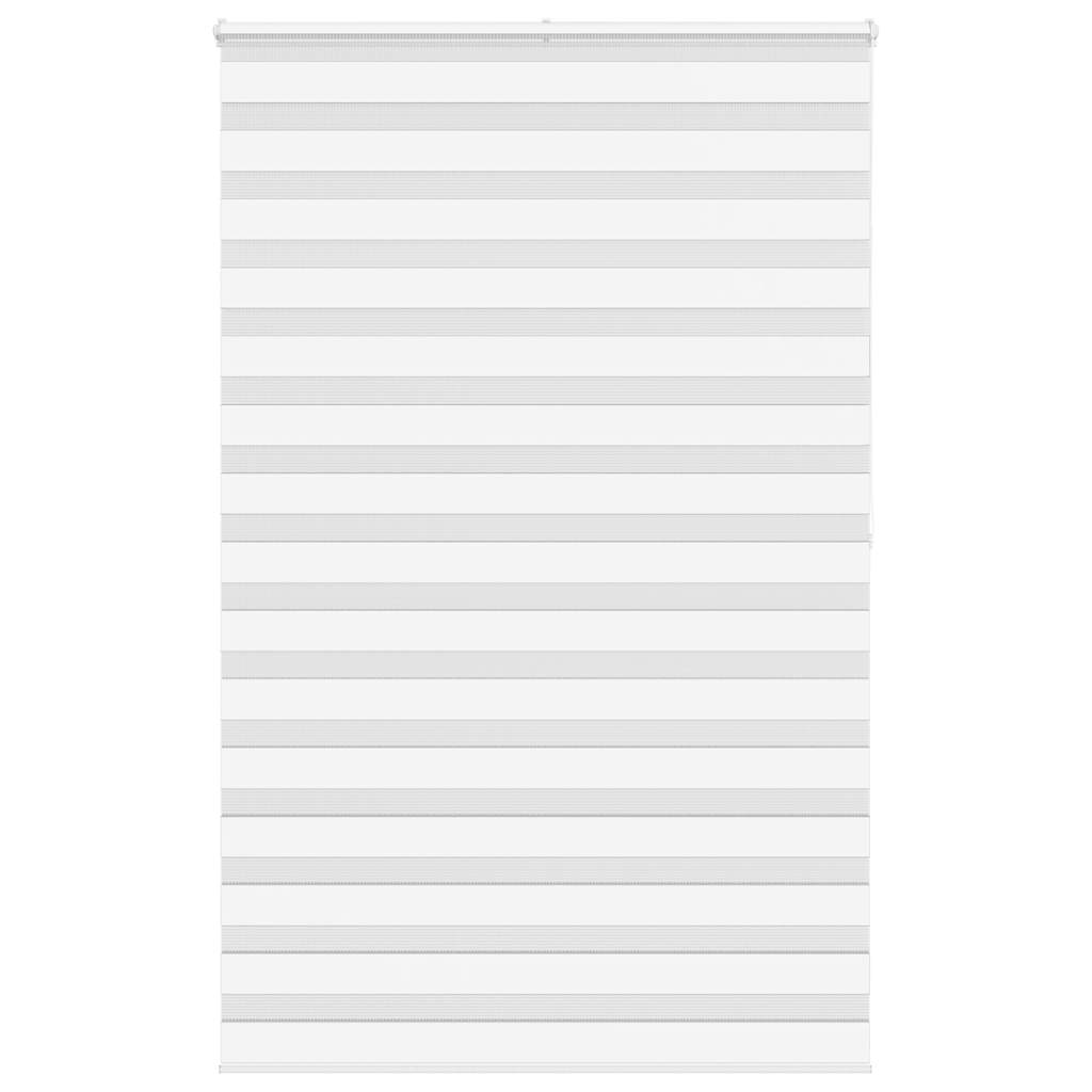 White zebra blind 140x200 cm fabric width 135.9cm polyester