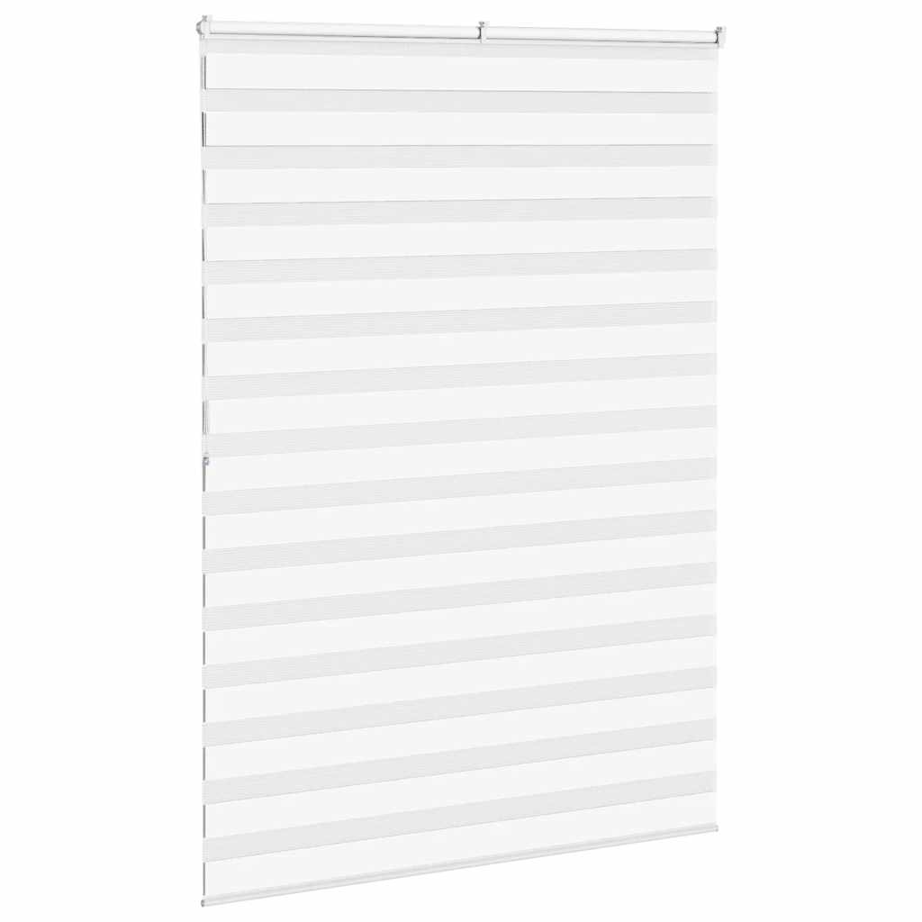 Store zèbre blanc 160x200 cm largeur du tissu 155,9cm polyester