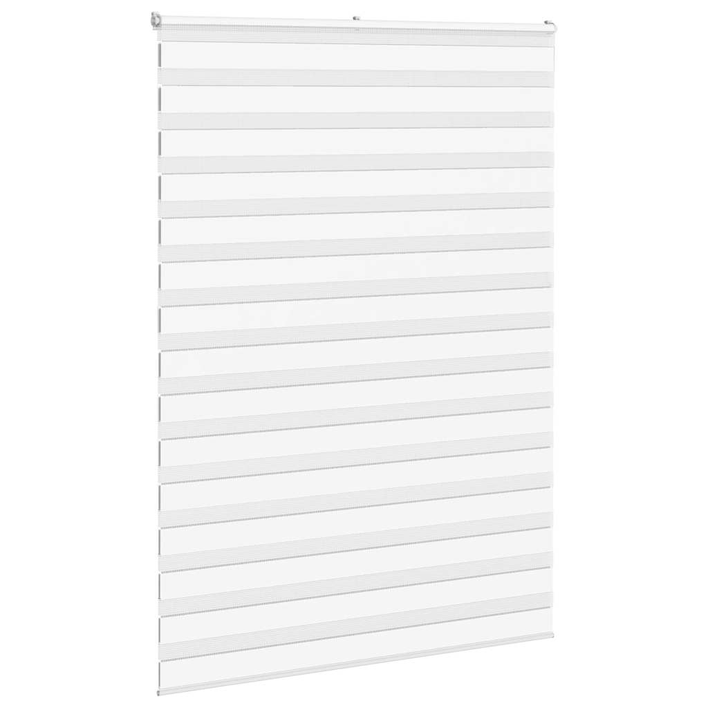 Store zèbre blanc 165x200 cm largeur du tissu 160,9cm polyester