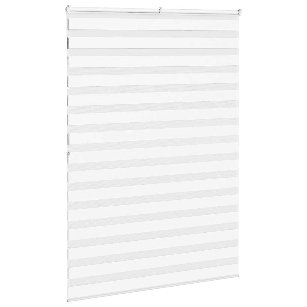 Store zèbre blanc 165x200 cm largeur du tissu 160,9cm polyester