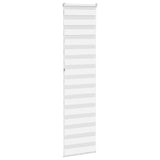 Store zèbre blanc 65x230 cm largeur du tissu 60,9 cm polyester