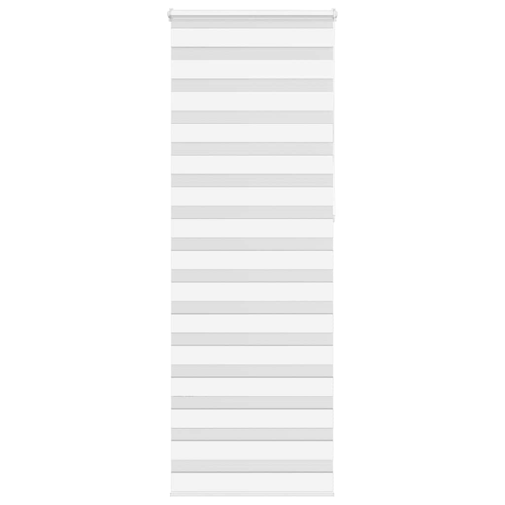 Store zèbre blanc 70x230 cm largeur du tissu 65,9 cm polyester