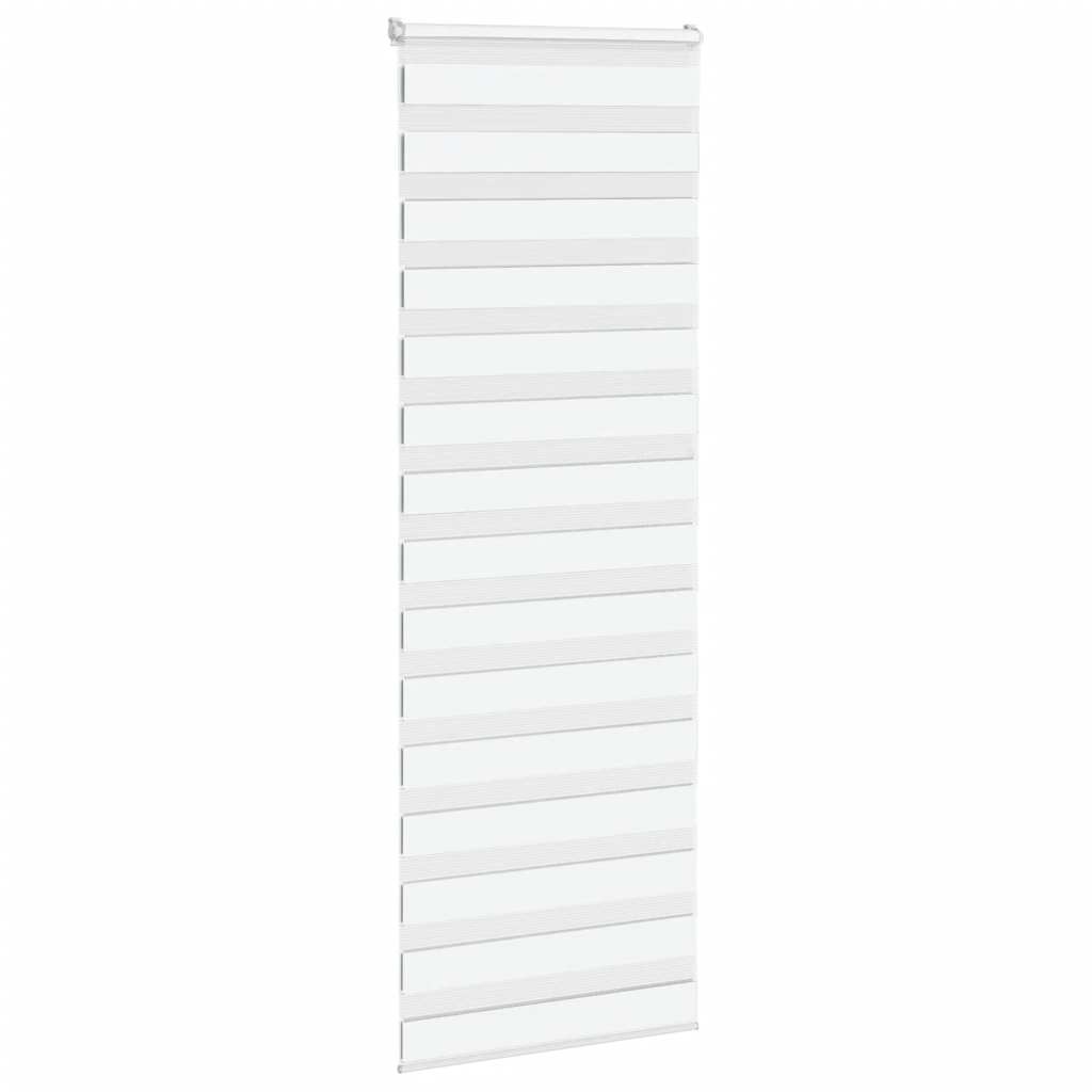 Store zèbre blanc 70x230 cm largeur du tissu 65,9 cm polyester