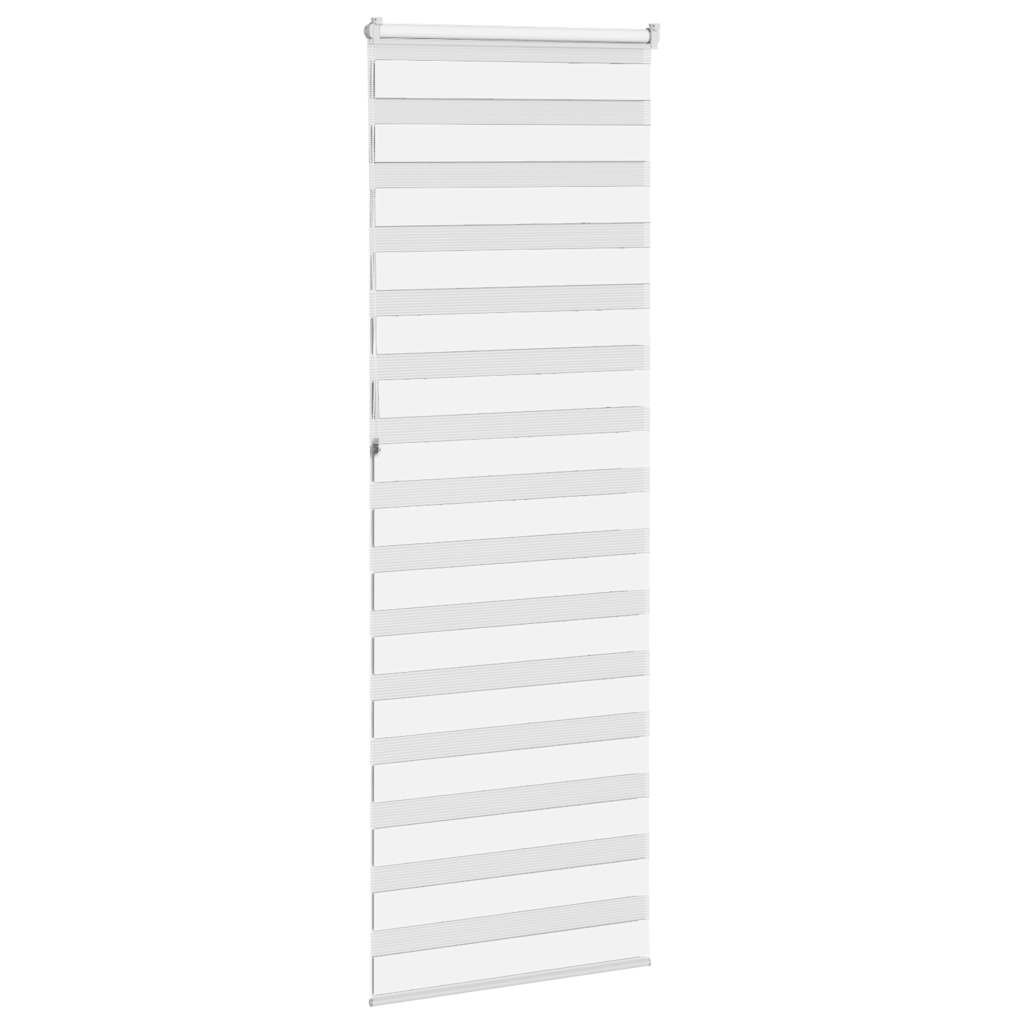 Store zèbre blanc 75x230 cm largeur du tissu 70,9 cm polyester