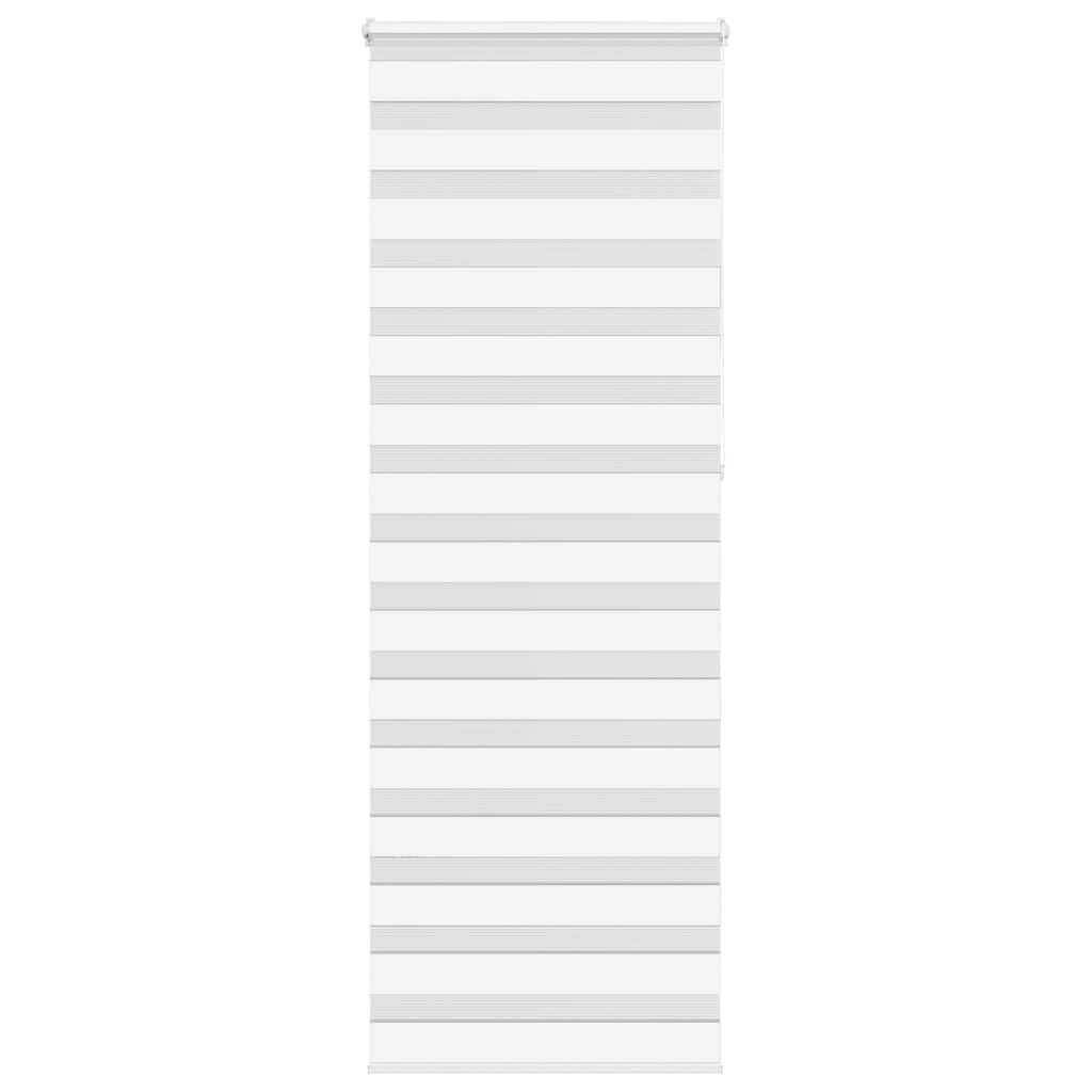 Store zèbre blanc 80x230 cm largeur du tissu 75,9 cm polyester