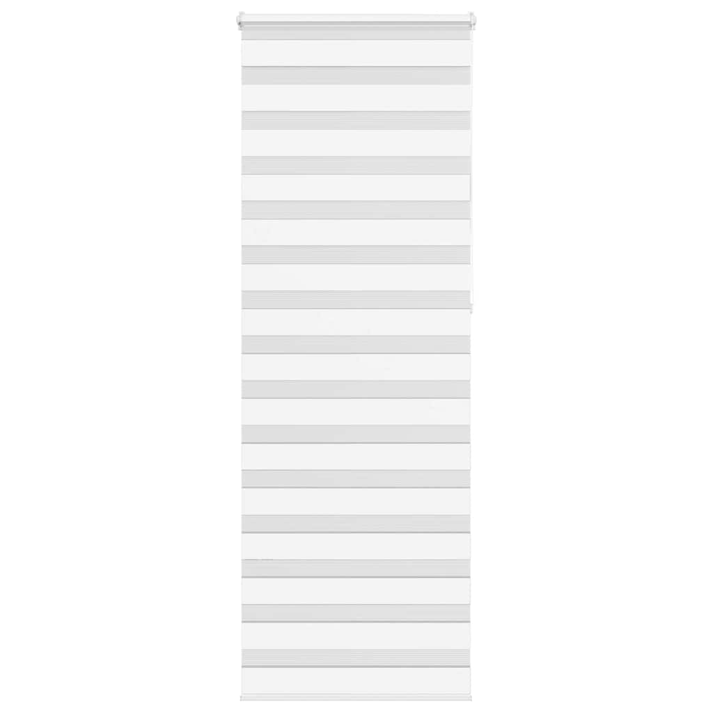 Store zèbre blanc 85x230 cm largeur du tissu 80,9 cm polyester