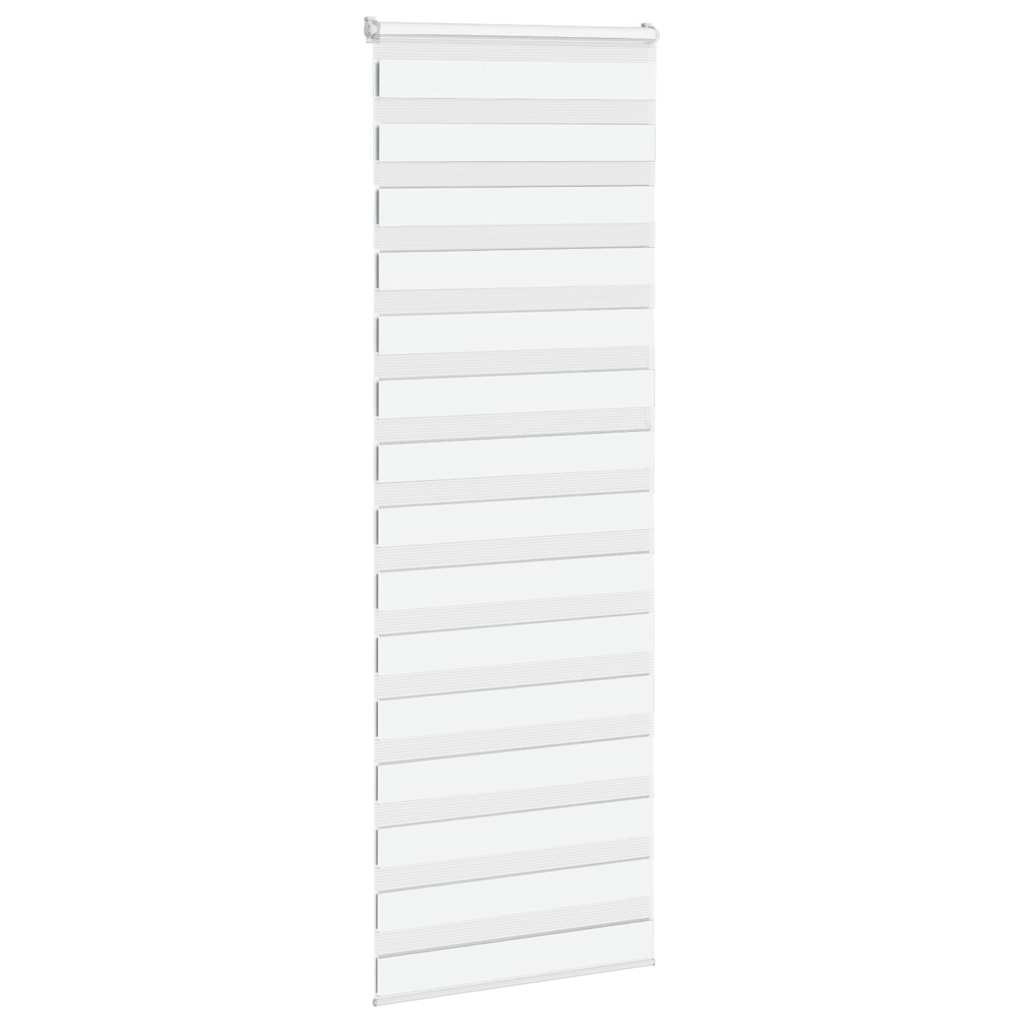 Store zèbre blanc 90x230 cm largeur du tissu 85,9 cm polyester