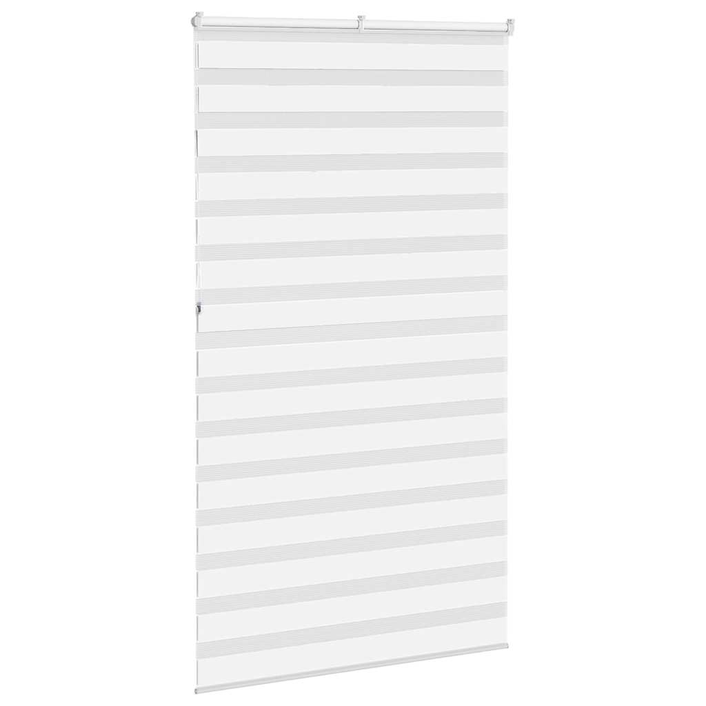 Store zèbre blanc 125x230 cm largeur du tissu 120,9cm polyester