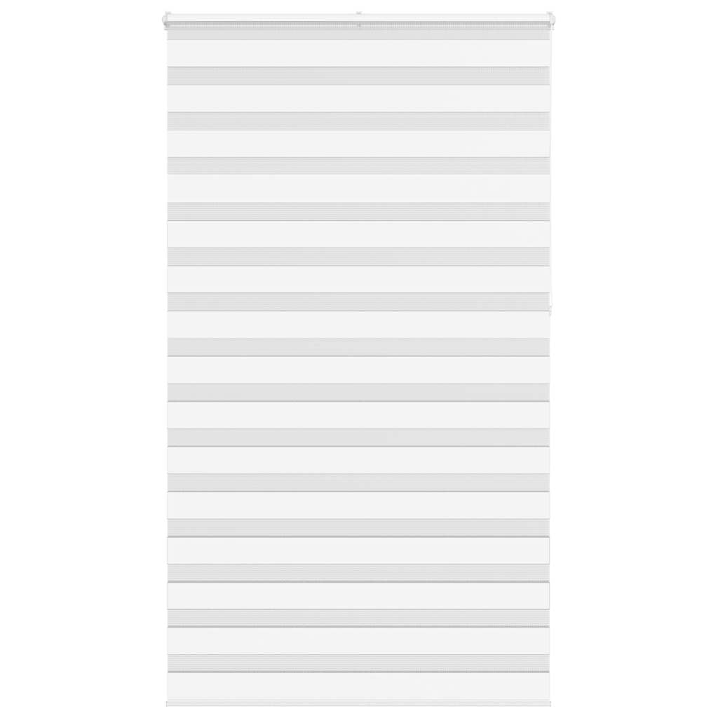 White zebra blind 130x230 cm fabric width 125.9cm polyester