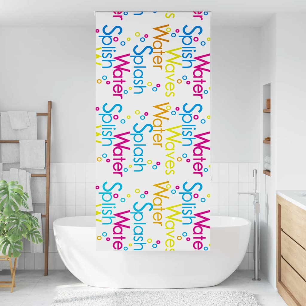 Store enrouleur de douche 100x240 cm largeur du tissu 96 cm