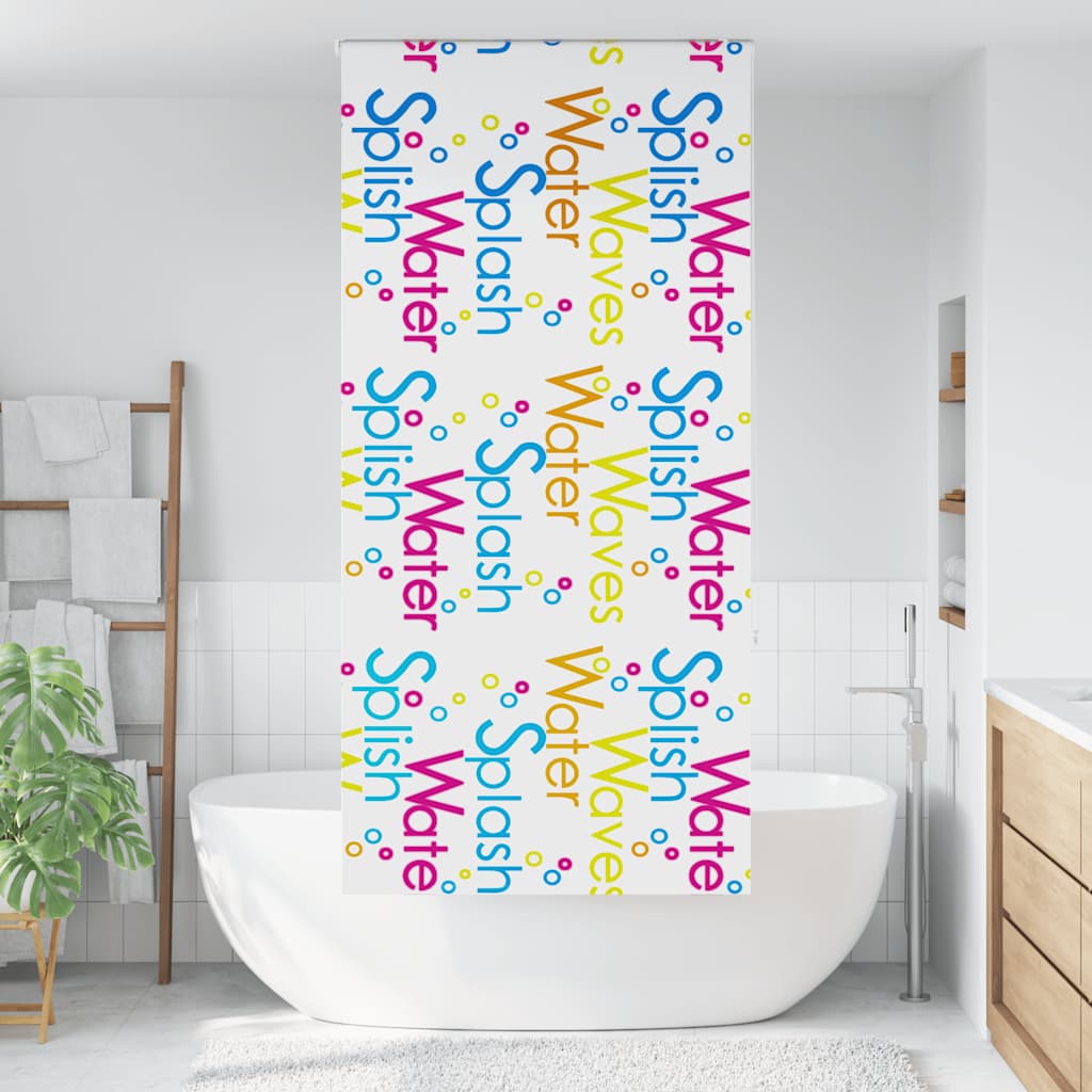 Store enrouleur de douche 110x240 cm largeur du tissu 106 cm