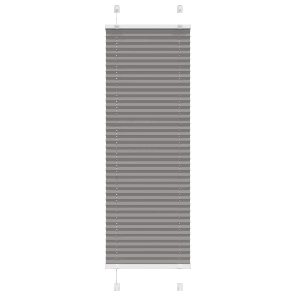 Anthracite pleated blind 40x100 cm fabric width 39.4 cm